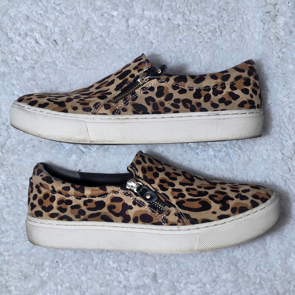 Dr. Scholl's Slip-on Women's Bold Leopard Print Pattern Loafers Size 8.5